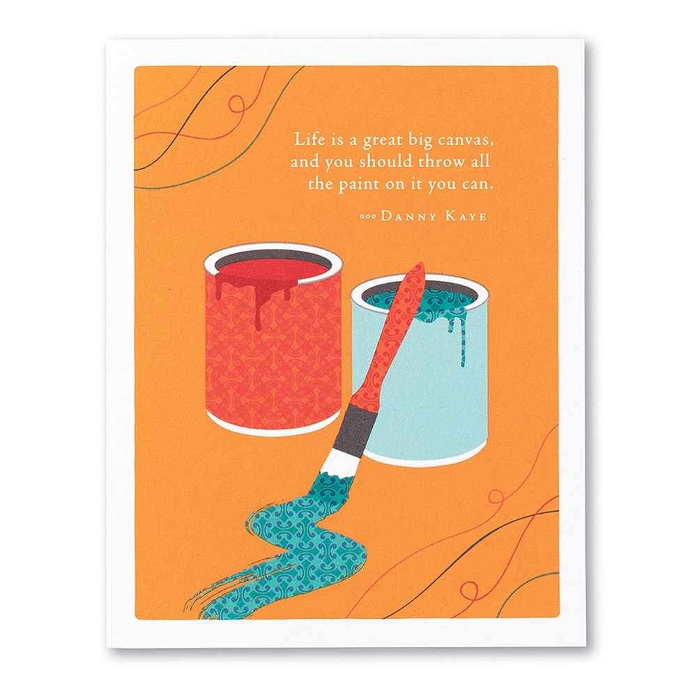 Positively Green, Greeting Cards, Gifts, Positively Green, Life is A Great Big Canvas, 527246